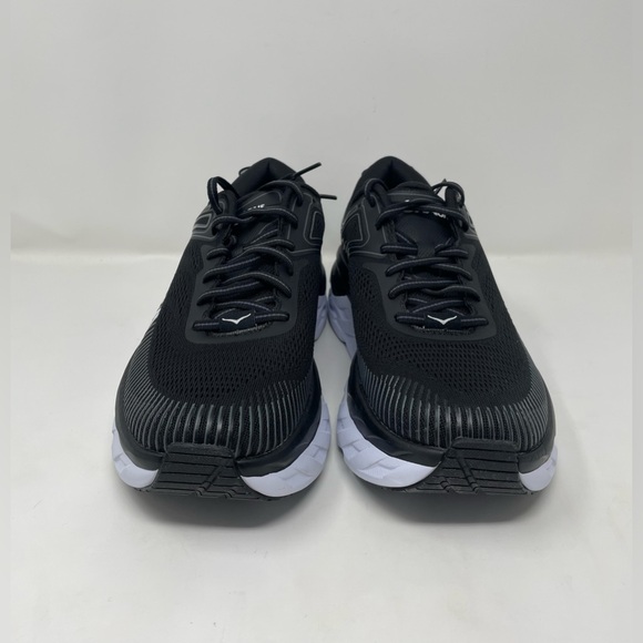 New Hoka One One Bondi 7 Black White Women Sneakers Size 9.5 - Picture 2 of 10